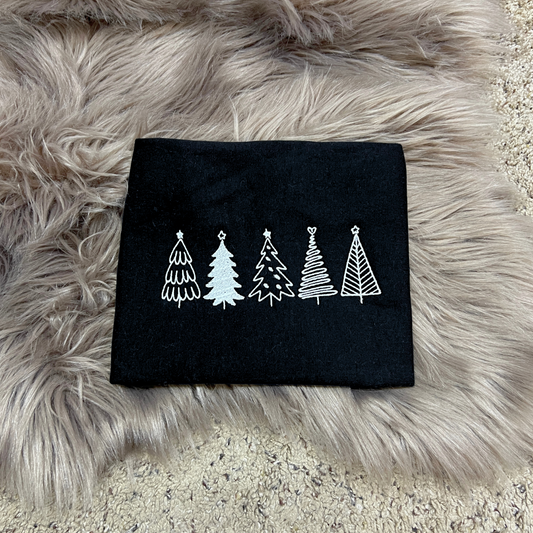 Christmas Trees - Line Art