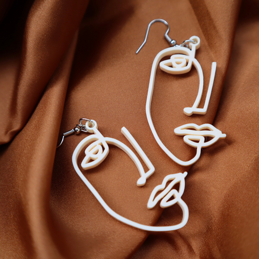 Linea Earrings - Nude