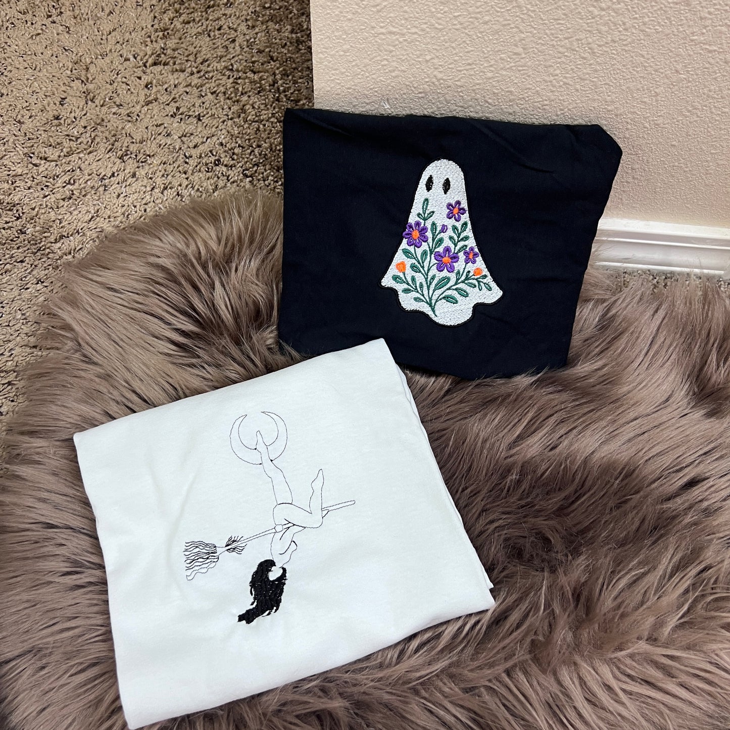 Spooky Floral Ghost