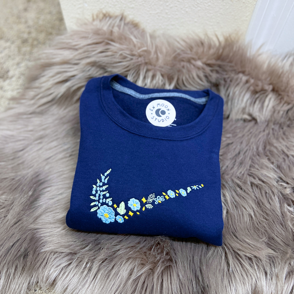 Signature Floral Check: Forget-Me-Not